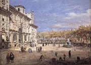 Gaspar Van Wittel The Villa Medici in Rome oil painting